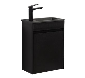 Badplaats Mueble Lavabo Para Aseo Sinta 40 X 22 Cm - Negro - Mueble De Ba&ntilde;