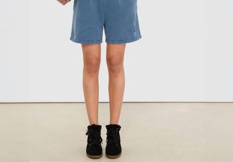 Isabel Marant Miranae Short In Indigo