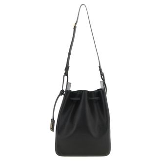 Saint Laurent Large Leather Bucket Bag