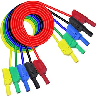 OEM Cables Con Conector Banana, Kit De Cables De Prueba Electr&oacute;nicos De 4 Mm Con Conector Banana, Cable De Silicona Flexible Para Bater&iacute;a, Cable De Extens