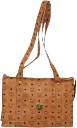 MCM Tweedehands leren schoudertassen - Dames - Vintage Schoudertas - Bruin - ONE Size - Vintage