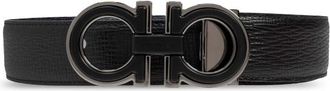 Ferragamo Double Adjus Riem - Heren - Riemen - Zwart - 95 CM - Leer - Accessoires
