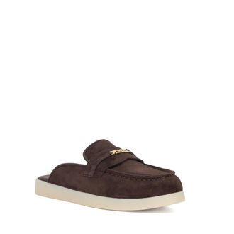 Dune London Womens Ladies Gracious - Suede Backless Snaffle Trim Casual Loafers - Brown - Size UK 3
