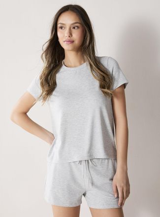 Miiyu Womens Solid crew-neck T-shirt