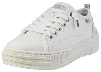 Skechers Womens Bobs Copa Sneaker, White/Silver, 6 UK