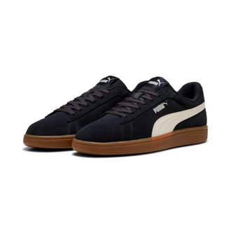 Puma Sneaker PUMA SMASH 3.0, Damen, Gr. 40, new navy, warm wei&szlig;, unifarben, Schuhe Sneaker, klassische Tennissport-Silhouette, gepufferter Schuhkragen