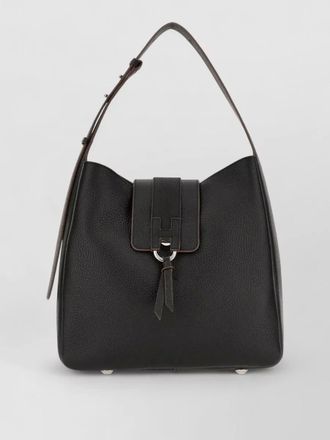 Hogan leather hobo bag