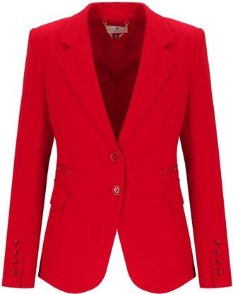 Elisabetta Franchi BLAZER MONOPETTO ROSSO ELISABETTA FRANCHI