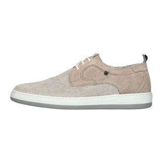Floris Van Bommel Schoenen, Heren, Beige, 44 1/2 EU, Leer, De Dijker Veterschoenen