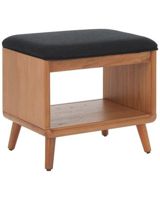 Safavieh Solo Open Shelf Bench With Cushion