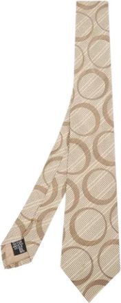 Armani Pre-owned Silk home-office - Heren - Vintage Accessoires - Beige - ONE Size - Vintage