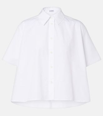 Loewe Camisa de popel&iacute;n de algod&oacute;n con Double L