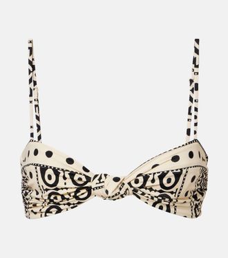 Johanna Ortiz Bandana Marina printed bikini top