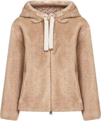 Herno Jassen, Dames, Beige, M, Polyester, Chantilly Jas
