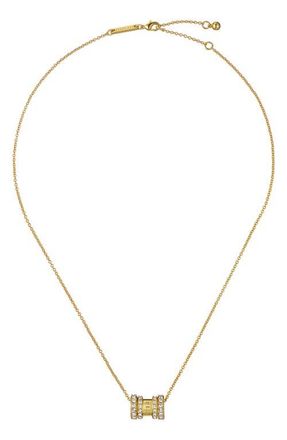Ted Baker Romie Crystal Roll Pendant Necklace in Gold Tone/Clear Crystal at Nordstrom