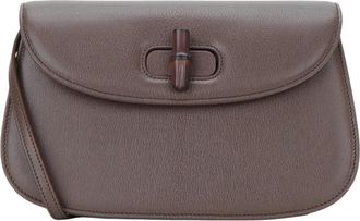 Gucci Taupe Bamboo Small Shoulder Bag