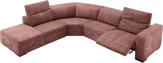 Egoitaliano Ecksofa »Sauvanne, Designsofa der Extraklasse, elegant und bequem« wahlweise mit elektrischer Relaxfunktion, Kopfteilverstellung