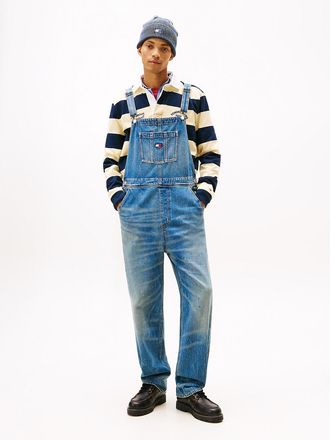 Tommy Hilfiger Mens Tommy Jeans Denim Overall - Blue - XL