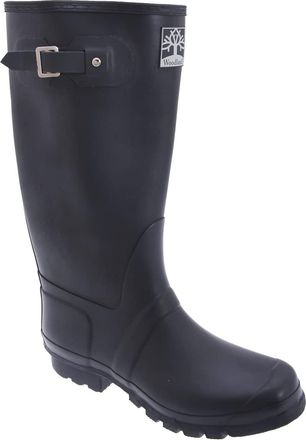 Woodland WIDE FIT Quality Strap Unisex Wellingtons Boots - Navy Blue Rubber, Ladies UK 7 / EU 40