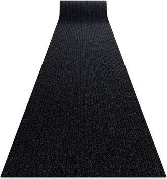 RugsX Rugsx - Runner - Doormat antislip ceylon outdoor, indoor anthracite 0923 100cm black 100x160 cm