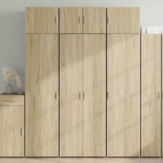 vidaXL Highboard Sonoma Oak 70x42.5x185 cm Engineered Wood Vidaxl
