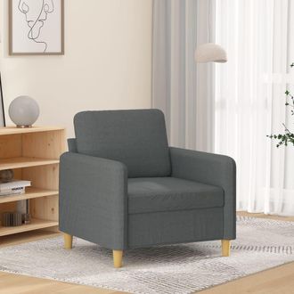 vidaXL Sill&oacute;n De Tela Gris Oscuro 60 Cm Vidaxl