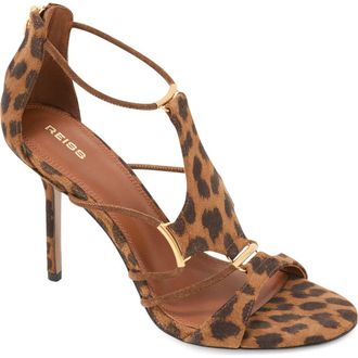 Reiss Roxanne Ankle Strap Sandal in Animal at Nordstrom, Size 9.5Us