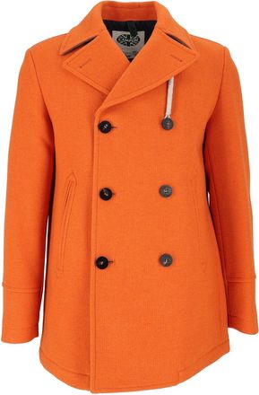 Camplin Island - S Double-Breasted Wool Peacoat