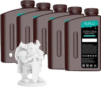 OEM Resina Para Impresi&oacute;n 3d, Lavable Con Agua, Curado Uv R&aacute;pido, Color Blanco Similar Al Abs