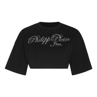 Philipp Plein Mujer, Camisetas, Negro, Talla: L