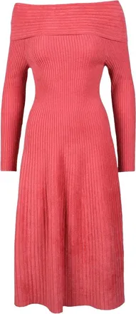 Antonino Valenti Long Chenille Dress - Red