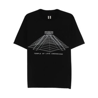 Rick Owens T-Shirts, male, Black, Size: L Brad T