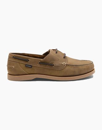 Loake Mens LOAKE PADSTOW BOAT SHOE BROWN NUBUCK - Size: 11