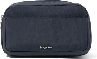 Baggallini Womens Pocket Cosmetic Bag with Brush Organization