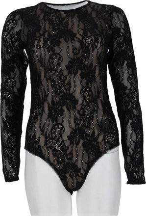 Zimmermann Sheer Floral Lace Bodysuit