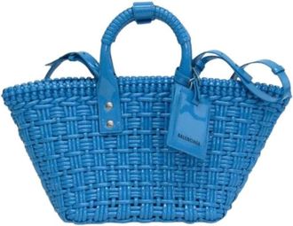 Balenciaga Pre-owned Tote Bags, female, Blue, Size: ONE SIZE Pre-owned Bistro XS Handbag