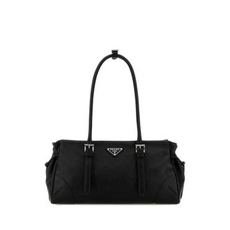 Prada Black Leather Medium Prada Bonnie Shoulder Bag