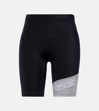 Versace Logo embroidered biker shorts