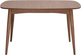 Miliboo Mesa De Comedor Rectangular Extensible De Madera Oscura Nogal L130-160 Cm Helma