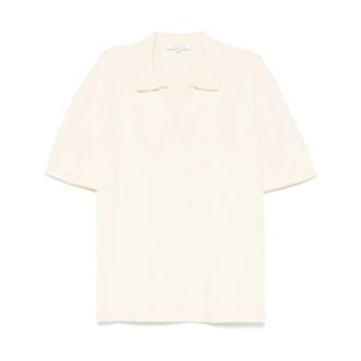 Maison Kitsuné Polo Shirts, male, Beige, XL, Bold Fox Head Polo Shirt