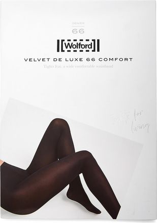Wolford Velvet De Luxe Black 66 Denier Tights - XS