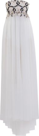 Saiid Kobeisy Embroidered Tulle Dress