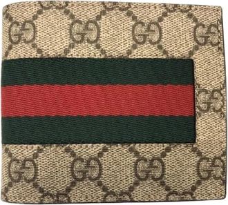 Gucci Pre-owned 408827 Portemonnee (bi-fold) - Heren - Vintage Accessoires - Veelkleurig - ONE Size - Leer - Vintage