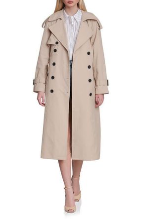 Avec Les Filles Belted Long Trench Coat in Wheat at Nordstrom, Size X-Small