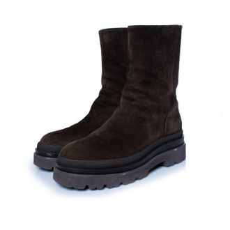Lola Cruz Lola cruz, Pruga, brown suede boots
