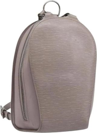 Louis Vuitton Pre-owned Vintage Epi Leather Backpack - Dames - Pre-owned - Grijs - Maat: ONE Size Leer