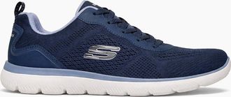 Skechers Womens Skechers SUMMITS-QUIET DREAM Womens Casual Trainers Navy - Blue - Size: 5.5