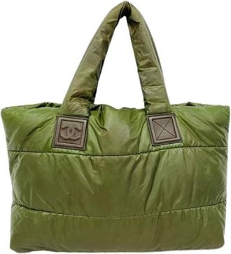 Chanel Pre-owned Tote Bags, female, Green, Size: ONE SIZE Pre-owned Vintage Tote Bag
