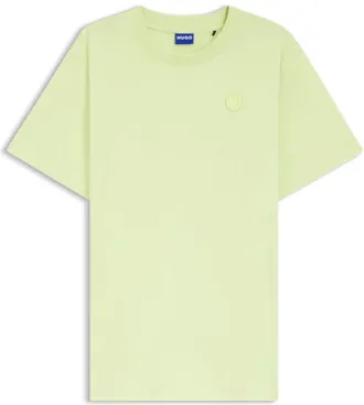HUGO BOSS Cotton-jersey T-shirt with Happy HUGO logo