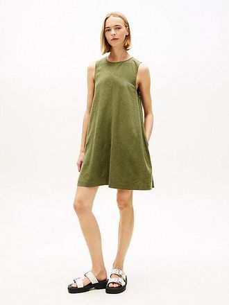 Tommy Hilfiger Slim Linen Blend Mini A-Line Dress